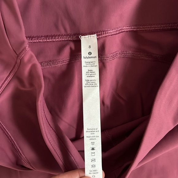 Lululemon Ready To Race Crop *21" in Moss Rose - Picture 4 of 11